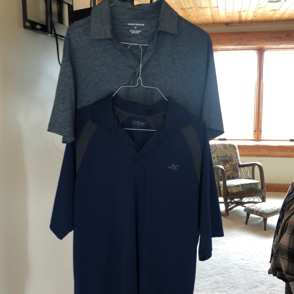 2 men’s golf shirts